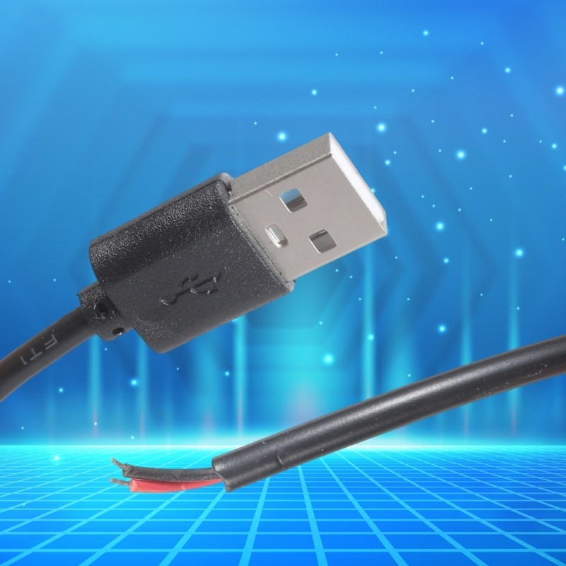 Solderless USB 2Pin Charging Cable 5V Power Cord for Fan Lamp Toy Projects gallery