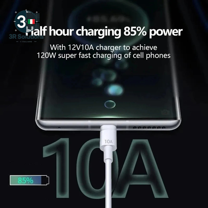 120W 10A Super Fast Type C Charging Cable for USB C Data Cable for Phone gallery