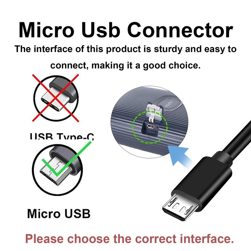 Goffeu 5FT Micro USB Charger Cable Compatible with Roku Streaming Stick gallery