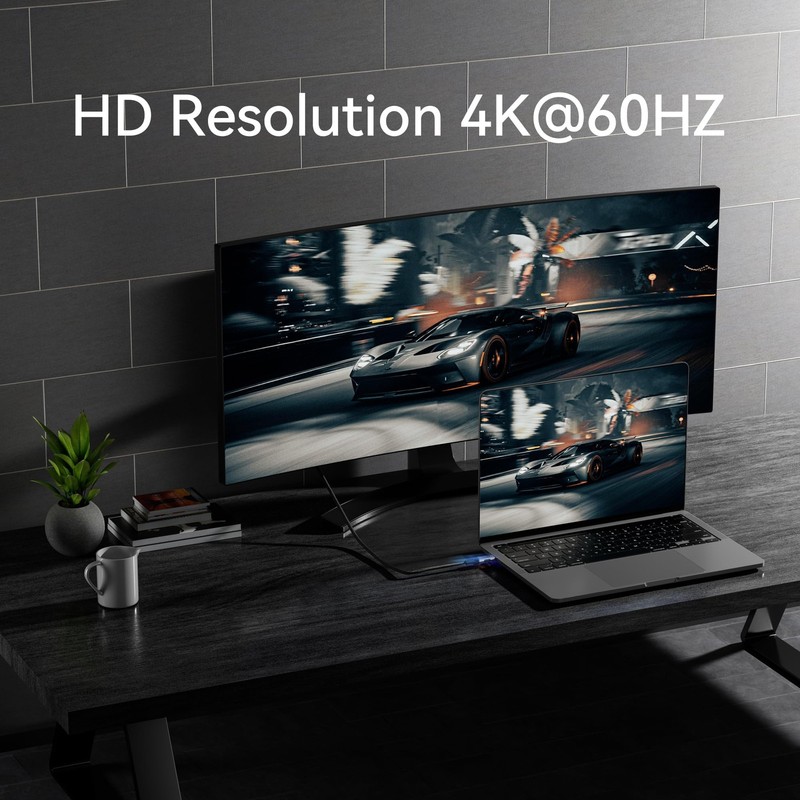USB C to USB C Cable 16.5ft 5M 20Gbps 4K@60Hz Video 100W Fast Charge gallery