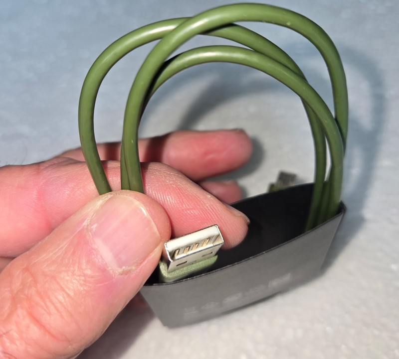 Insignia 3ft Micro USB to USB-A Charge and Sync Cable Olive Sea Green New gallery