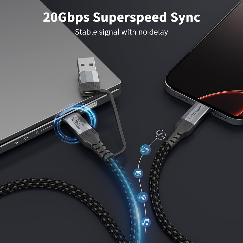 Long USB Cables 2PACK（10FT+10FT） USB a to USB c Ca gallery