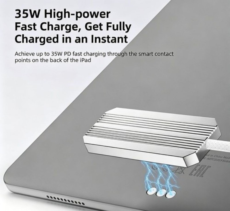 35W Back‑Contact Magnetic Charging Cable, Fast Charger for 11 Inch Tablet gallery