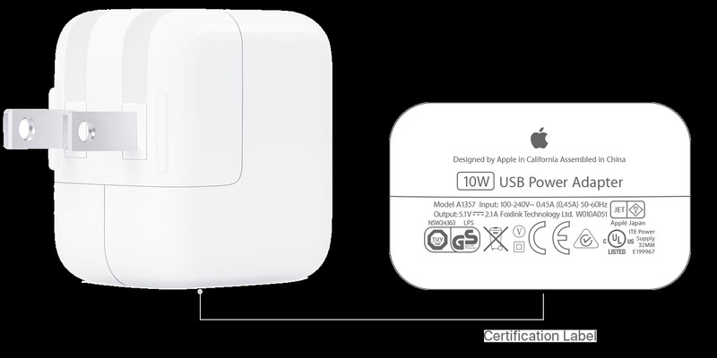 Apple 10W USB Power Adapter, Type A Wall Charger (New) gallery