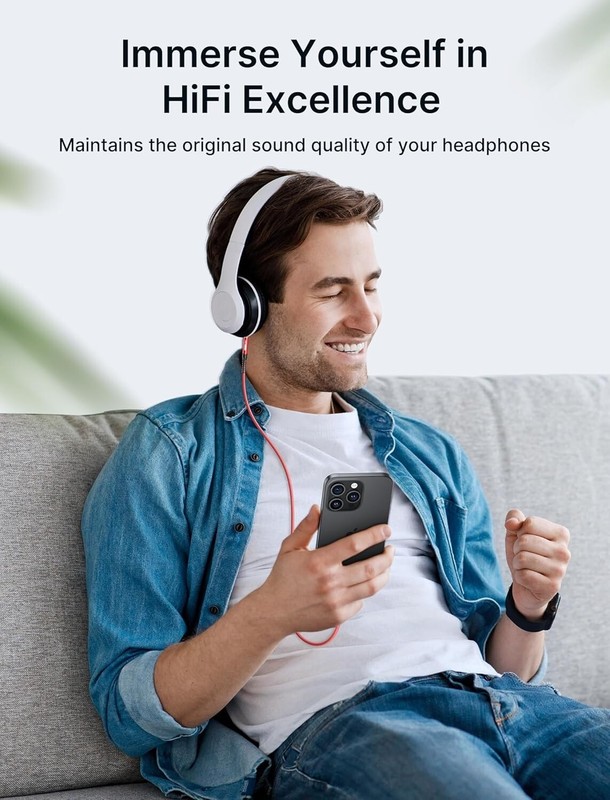 Adaptador De Conector Para Auriculares De 3,5 mm Para Cable Auxiliar De iPhone15 gallery