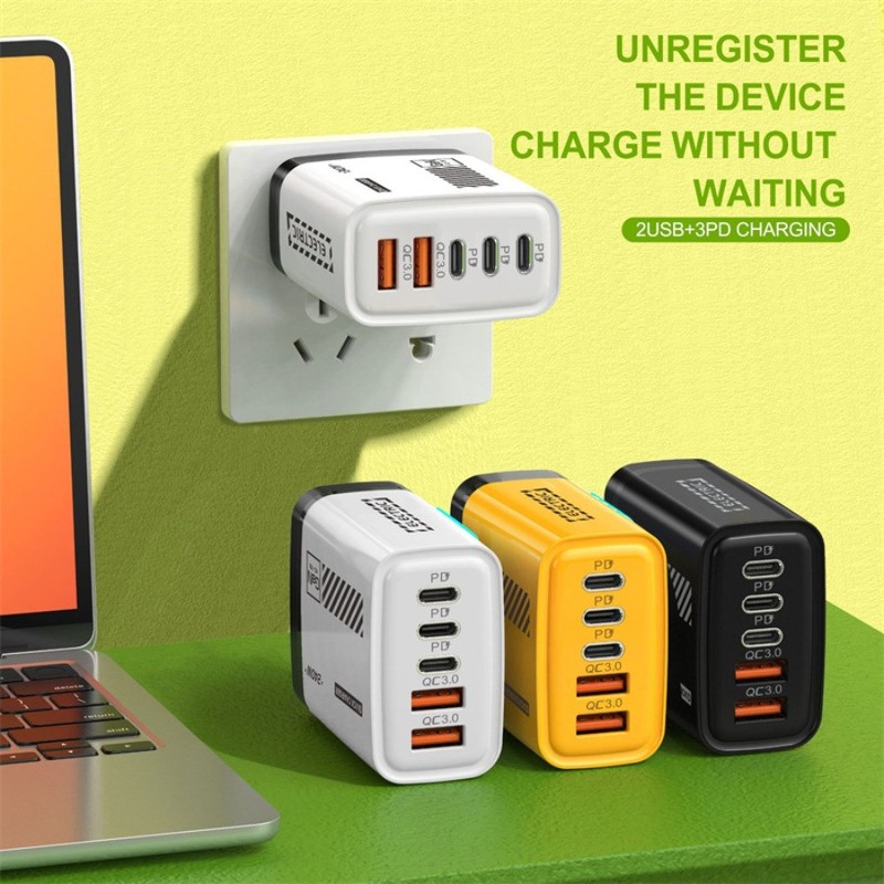 240W Fast Charging USB C US Wall Charger for iPhone 17 16 15 14 13 Plus Pro Max gallery