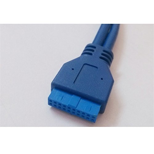 75cm Blue Front Panel USB 3.0 19Pin To Dual Port Type A Female Cable gallery