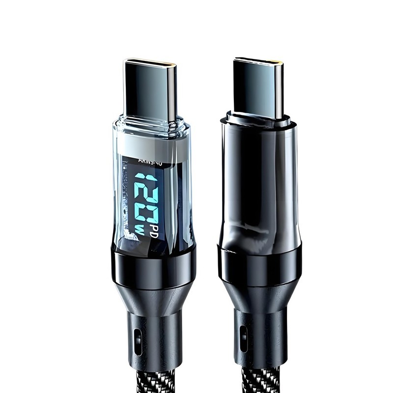 120W Super Fast USB Type-C Charging Cable Braid Phone Charger Lead Display USB-C gallery