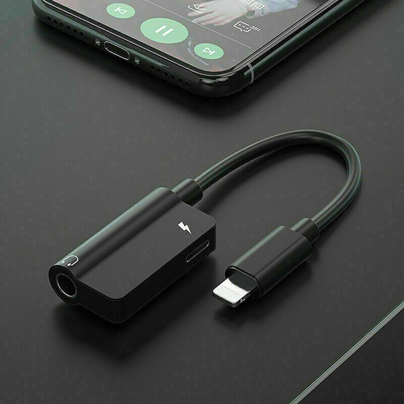 3.5mm Headphone Jack AUX Splitter Adapter and Charger For iPhone12 11 XS X 8 lot gallery