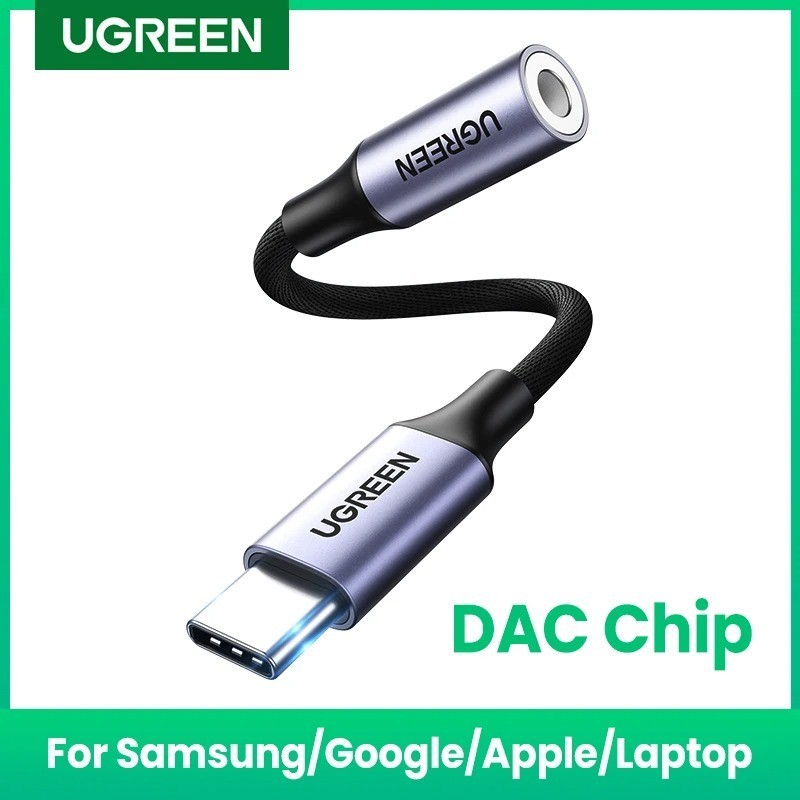 UGREEN USB C to 3.5Mm Jack DAC Hi-Fi Stereo Audio Type C Aux Headphone Adapter C gallery
