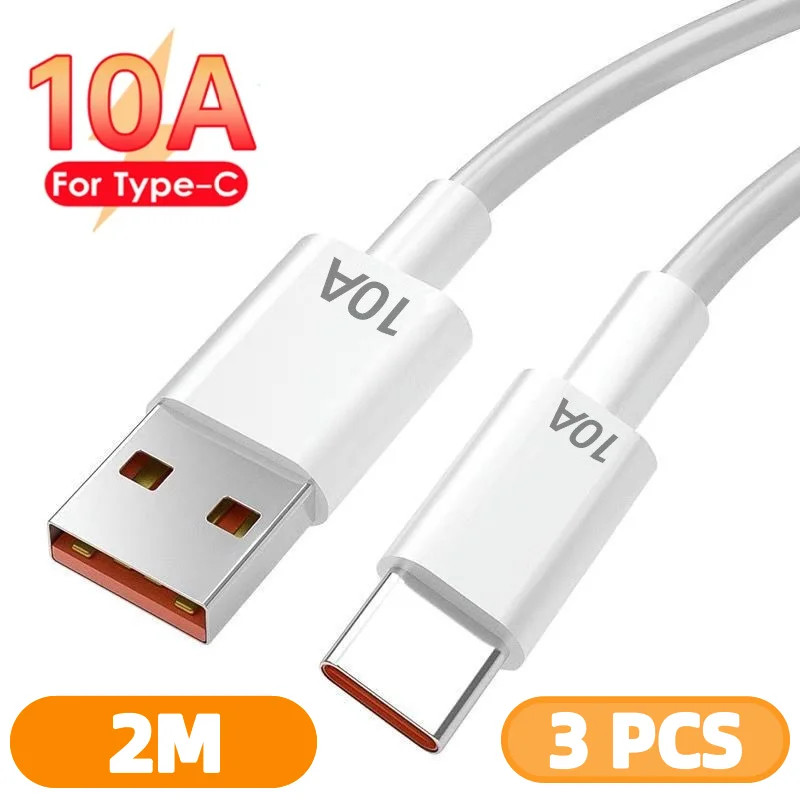 10A USB To Type-C Data Cable Fast Charging Phone Data Cable For iPhone Xiaomi 15 gallery