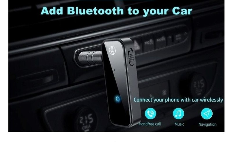 Bluetooth 5.0 Adapter 3.5mm Jack Aux Receiver, 2-in-1 Wireless Transmitter gallery