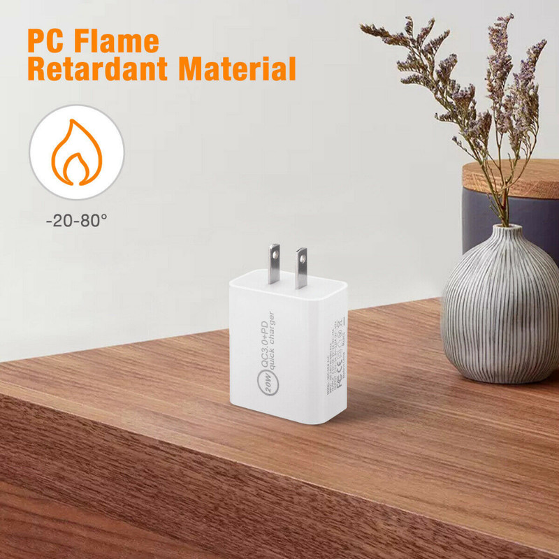 For iPhone 12 11 XS Samsung 20W QC 3.0 PD USB-C Fast Wall Charger Power Adapter gallery