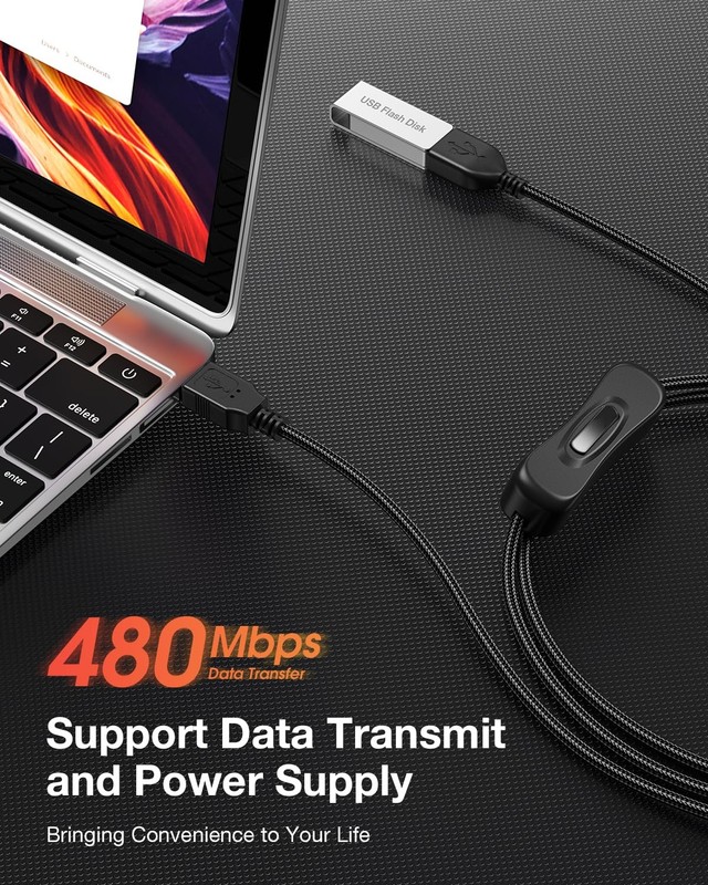 USB Switch Extension Cable, (Upgraded Data + Power) USB Extension Cord with O... gallery