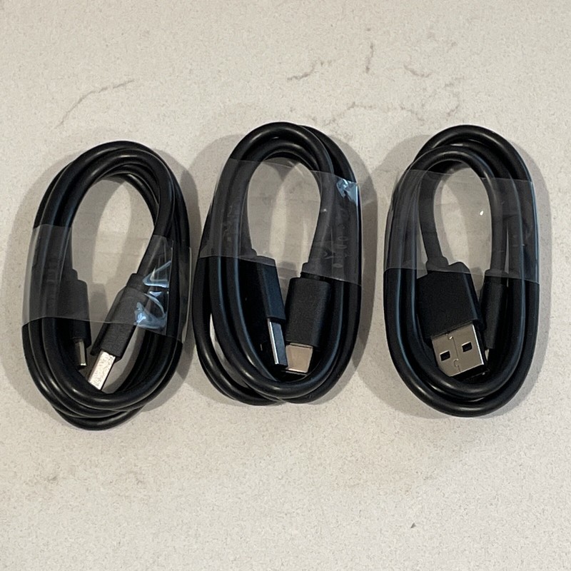 3 Pack: USB Type C Cable 3ft- Fast Charger/ Charging Cable For Apple & Android