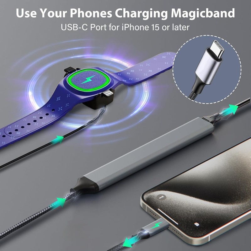 Charging Hub USB C 4-in-1 for MagicBand Plus Chargers gallery