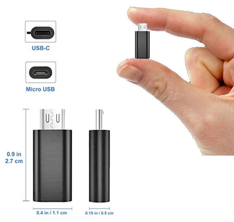 12X Micro Male USB to 3.1 Type C Female Charging & Data Adapter Converter 12 pcs gallery
