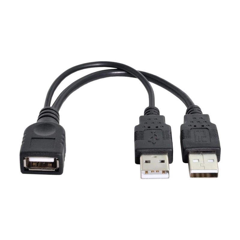 USB 2.0 Y Splitter Cable USB 2.0 Female to Data Charger Extension Cable with ...