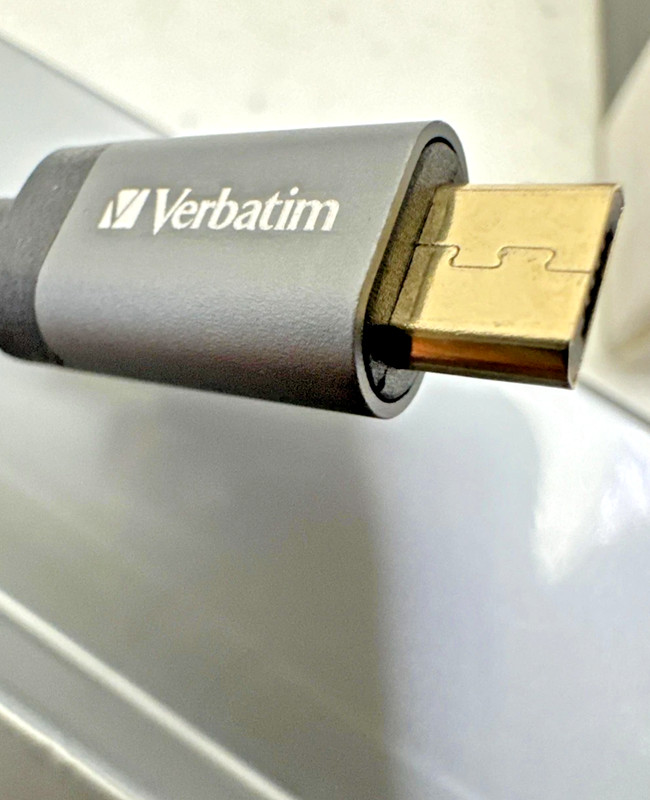Verbatim Premium Cable Micro-USB to USB A Charge/Sync Cable🔥Braided Black🔥NEW gallery