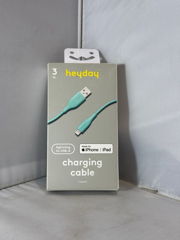 3' USB-A Cable to Ligthtn- heyday blue iPhone iPad