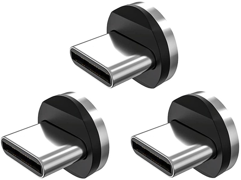 USB-Magnetic Connector for Magnetic Charging Cable – 3-Pack USB-Adapter for C…