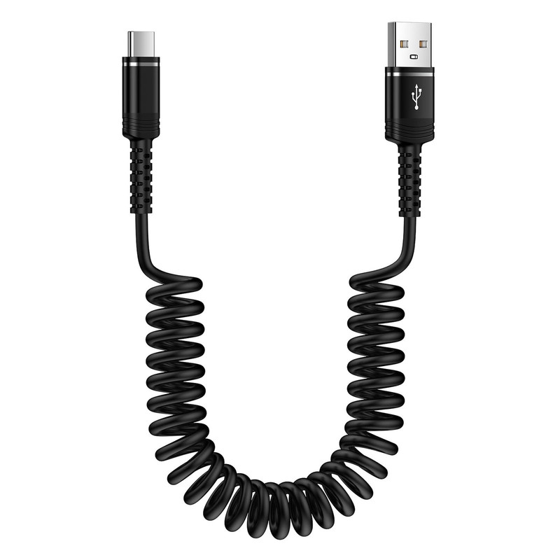 Fast Charger Cable Coiled USB C for Car 3FT Android Auto Type a to C gallery