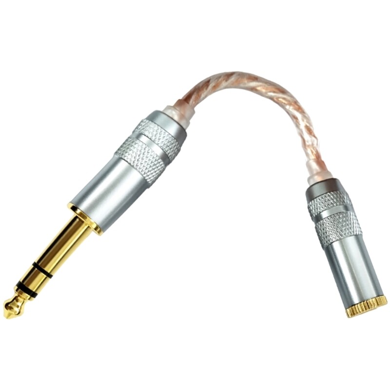 Balanced 6.35mm Stereo Male to 4.4mm Female Adapter Cord Connection Wire Line gallery
