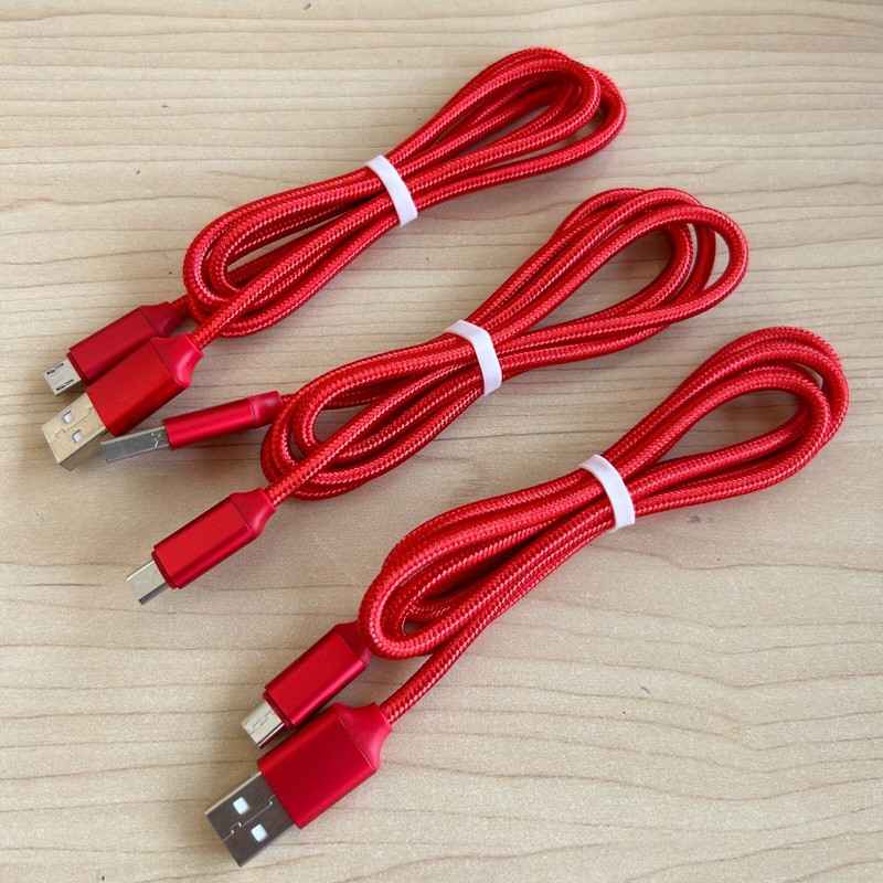 3-Pack Micro USB Fast Charger Data Sync Cable Cord Samsung LG HTC Android gallery