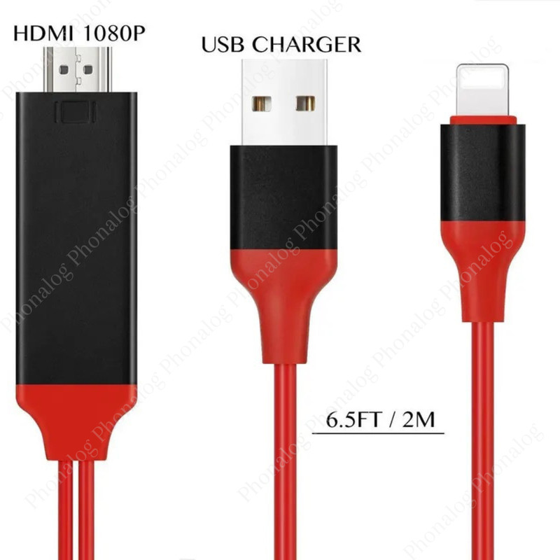 1080P HDMI Mirroring Cable Phone To TV HDTV AV Adapter For iPhone 11 14 13 iPad