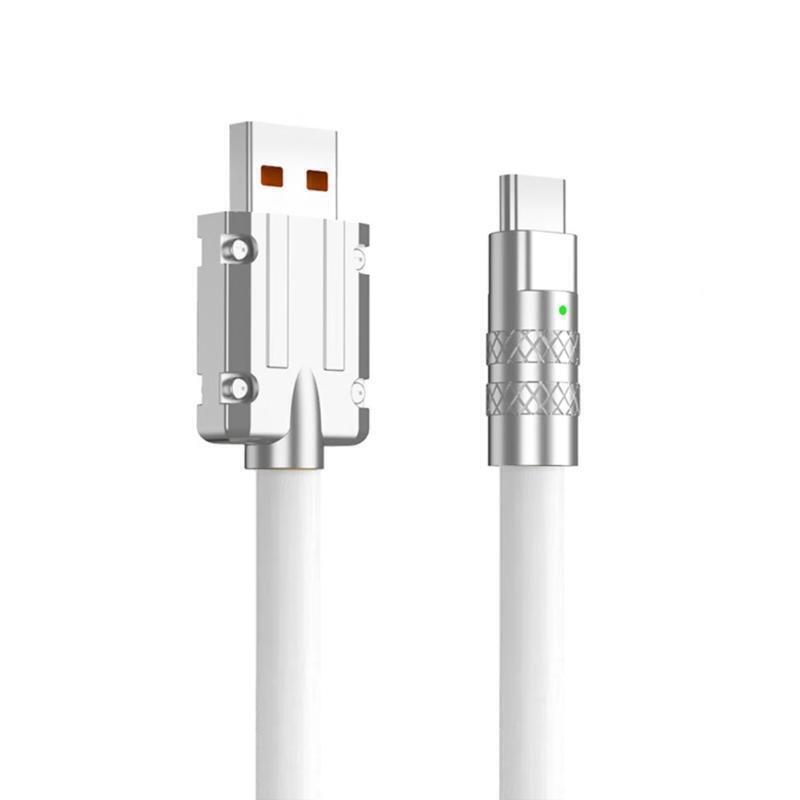 2-Pack USB To USB-C Super Fast Charging&Data Cable Zinc Alloy TYPE-C For Samsung