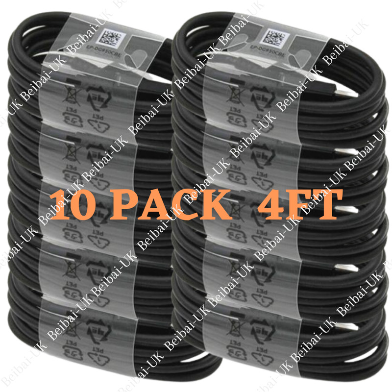 Lot of 10 Wholesale USB Type C Cable Samsung S10 A20 Charger Charging Cord Bulk