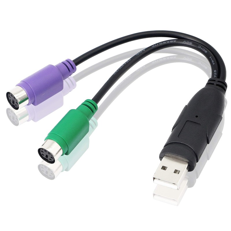 Usb To Ps2 Cabledual Ps2 Plug Active Usb To Ps2 Adapter Converter For Keyboard