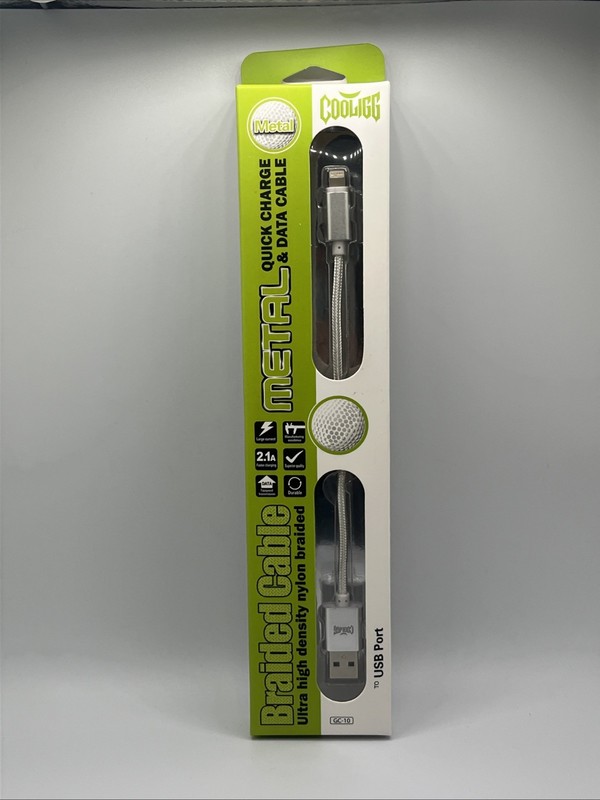 COOLGG Metal Braided Micro USB Fast Charge & Data Cable USB-A GC-10 (iPhone) gallery