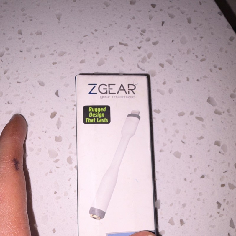 ZGEAR Rugged Plug and Play 8 Pin Audio Adapter White for iPhone iPad iPod