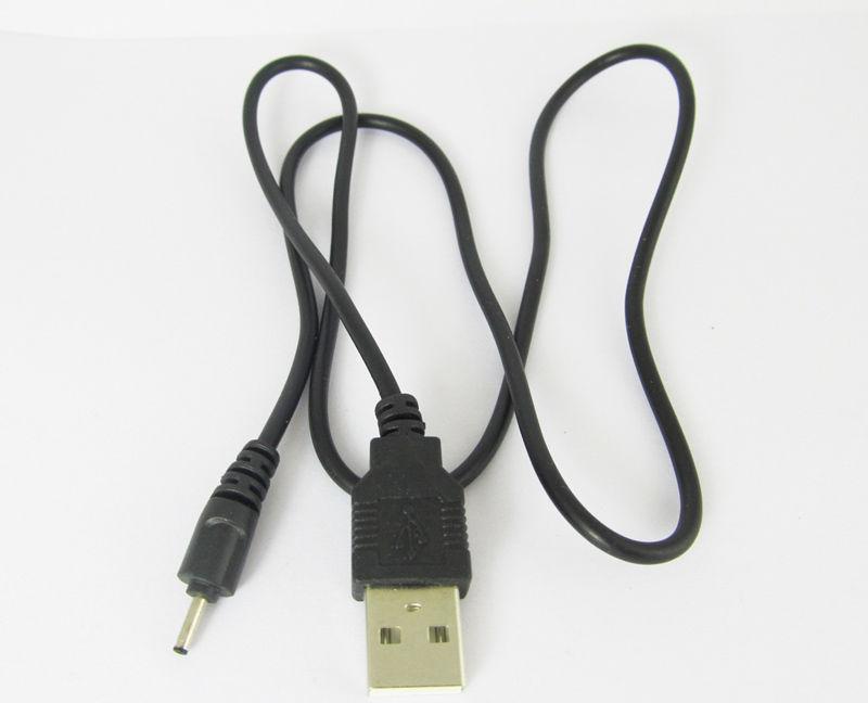 1 Set USB A Male to 0.6 x 2.0mm Plug 5V DC Power Charger Cable 0.7M