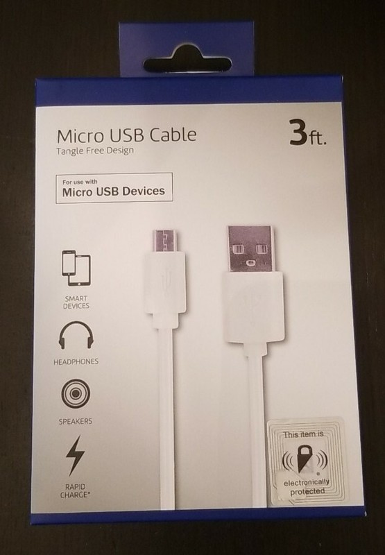 Micro USB Cable 3ft. Tangle Free Design for use with Micro USB Devices gallery