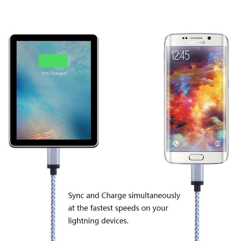 STRONG BRAIDED USB DATA SYNC CHARGER CABLE LEAD for SAMSUNG GALAXY S6 S7 S8 S9 gallery