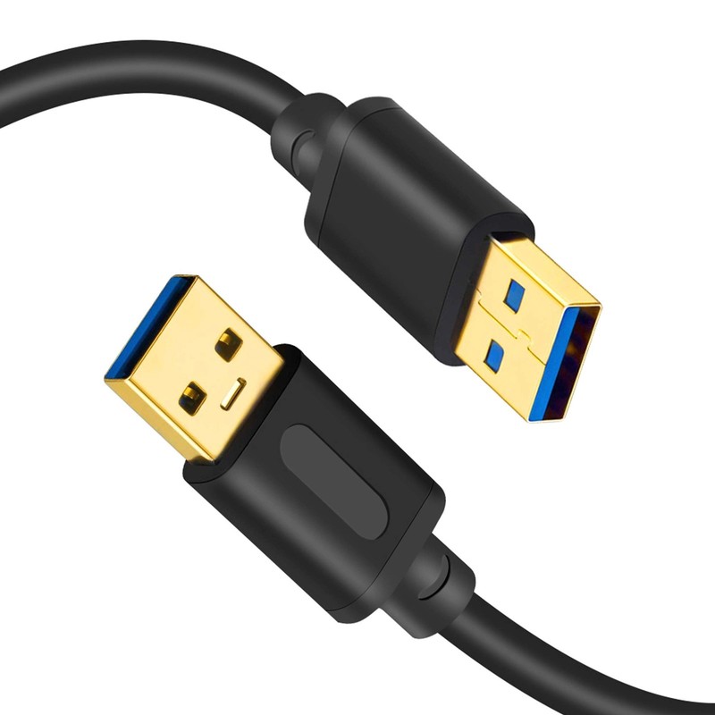 25 ft USB 3.0 A to A Male Cable, Double End USB Cord, Hard Drive Enclosure, DVD
