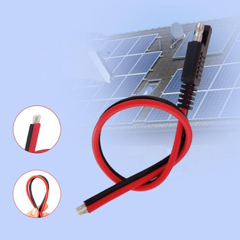 30CM 10A Solar Battery Extension Cable 18AWG Car Battery Cables SAE Power Cord gallery