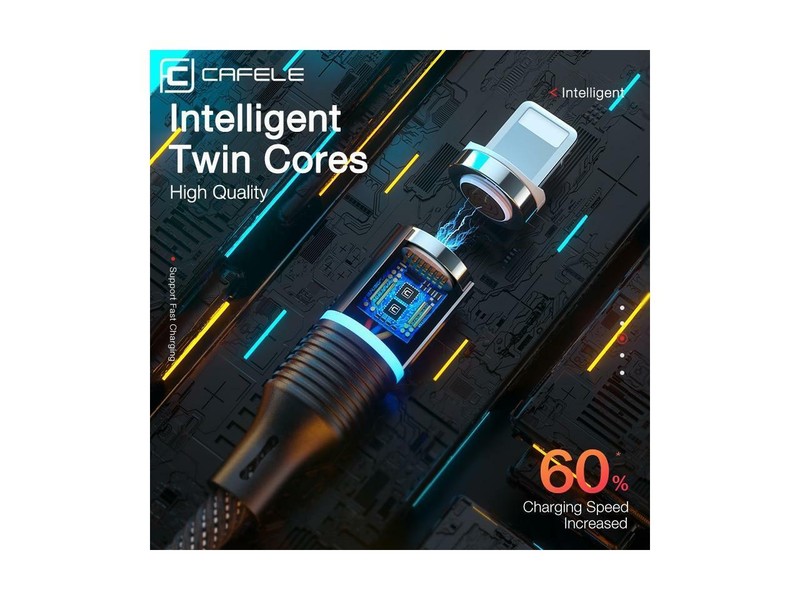 Magnetic Phone Charger iPhone charger Samsung Charger Ipad Charger 5V QC3.0 BLUE gallery