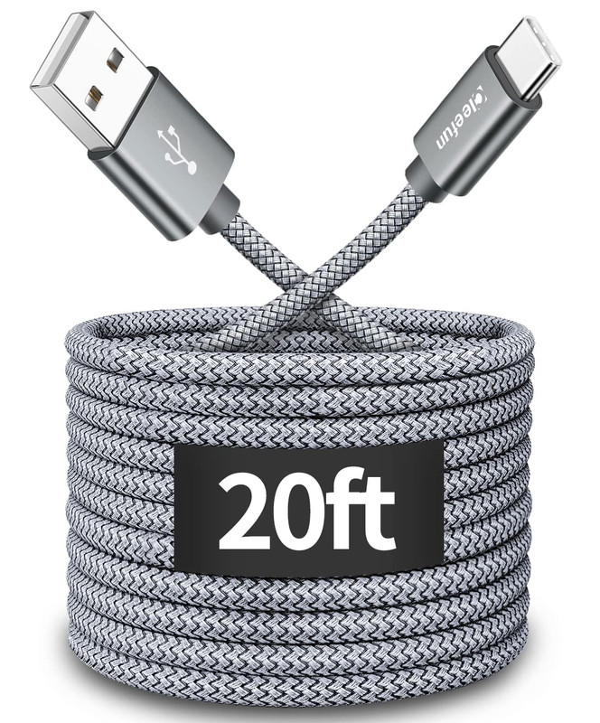 Long USB C Cable 20Ft, USB to USB-C Charging Cable - 20 Foot Type C Charger Cord gallery