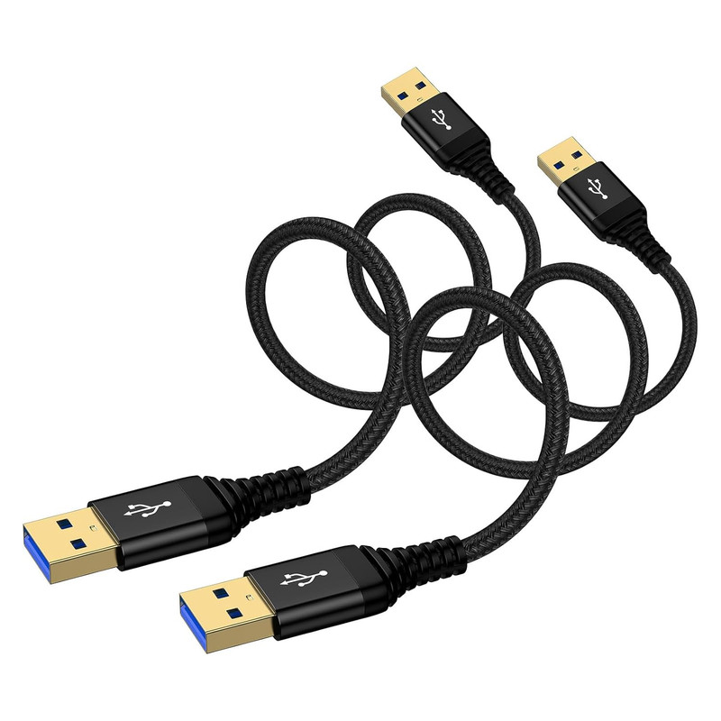 USB to USB Cable 6FT, 2 Pack USB-A to USB-A Cord Male to Male USBCable Double...