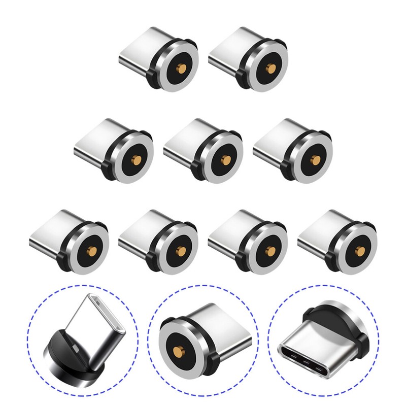 9 Pcs Magnetic Plug Micro Magnetic Charger Cable Magnetic Usb Adapter
