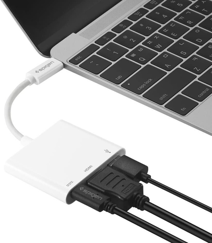 Spigen CA030C USB-C Multiport Digital AV Adapter For MacBook pro/ Air gallery