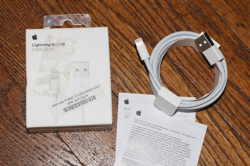 Apple Lightning to USB Cable- 2 Meters- New Unused gallery
