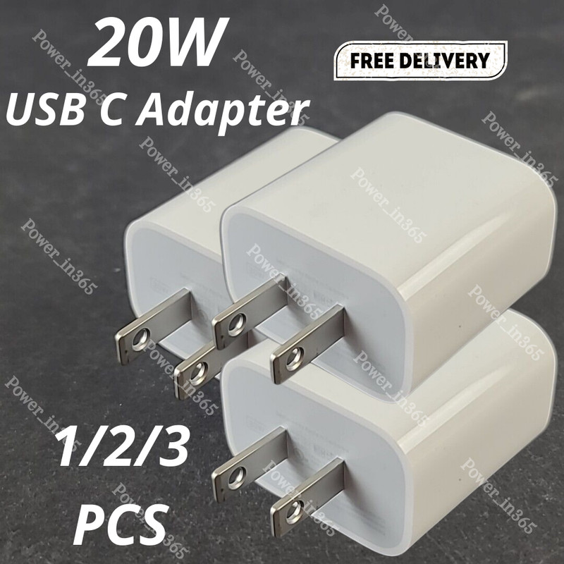 USB C Type C 20W Fast Charger Power Adapter PD Block For Android iPhone iPad Pro