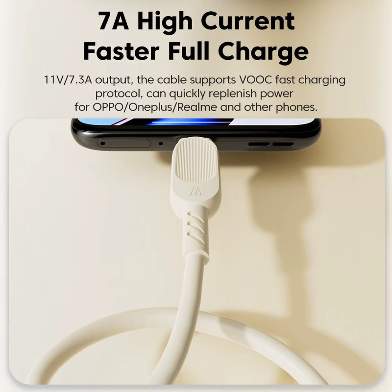 7A USB Type C Cable 100W Super Fast Charging for Huawei P40 P30 USB C Charger Da gallery