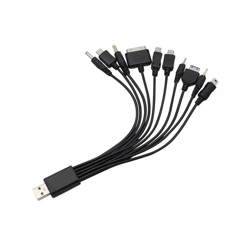 10 In1 Micro USB Multi-Cable Charger Charging Cables For Mobile Phones All In 1 gallery