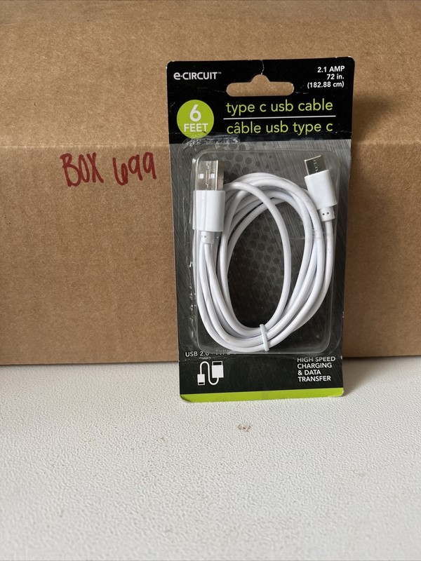 E-Circuit Type C USB Cable 6 Feet