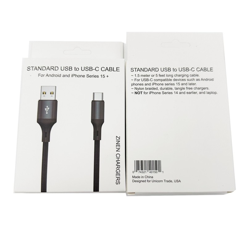 10 USB-C iPhone Android Chargers 5ft Charging Cable Cords Wholesale Lot UNICORN gallery